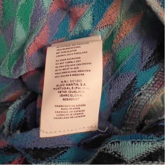 Embroidered Knit Stretch Hippie Beach Vacay Boho Festival Tunic Blue Multi - Picture 9 of 10